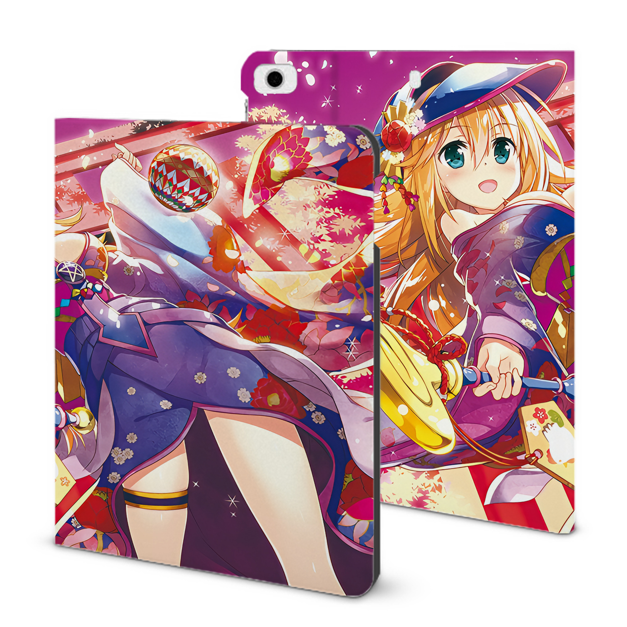 （画像用） 遊☆戯☆王 Yu-Gi-Oh! IPad ケース ブック型 PUレザー TPU 耐衝撃 軽量 薄型 ペン収納なし 全面保護 IPad 各モデル対応